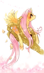 Size: 481x792 | Tagged: safe, artist:pasikon, discord, fluttershy, pegasus, pony, discoshy, female, male, shipping, straight