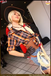 Size: 1366x2048 | Tagged: safe, artist:concessit, applejack, human, clothes, cosplay, gloves, irl, irl human, photo, solo