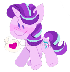 Size: 645x672 | Tagged: safe, artist:pinkiespresent, starlight glimmer, pony, unicorn, heart, simple background, solo, transparent background