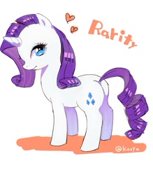 Size: 744x851 | Tagged: safe, artist:kooya, rarity, pony, unicorn, pixiv, plot, solo