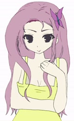 Size: 2272x3720 | Tagged: safe, artist:iliowahine, fluttershy, human, humanized, light skin, solo