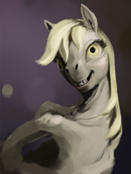 Size: 475x633 | Tagged: safe, artist:someschmoe, derpy hooves, pegasus, pony, creepy, female, looking at you, mare, nightmare fuel, wip