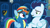 Size: 1920x1080 | Tagged: safe, derpibooru import, screencap, rainbow dash, soarin', pegasus, pony, grannies gone wild, clothes, duo, female, goggles, locker room, male, mare, shipping fuel, stallion, uniform, wonderbolts uniform