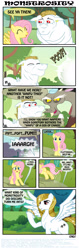 Size: 907x2865 | Tagged: safe, artist:ponymaan, bulk biceps, discord, fluttershy, pegasus, pony, bishonen, comic, discord being discord, fluttershy gets all the stallions, glitter, handsome, implied discoshy, implied flutterbulk, implied shipping, implied straight, meme, roid rage, waifu thief