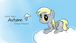 Size: 1920x1080 | Tagged: safe, artist:replacer808, derpy hooves, pegasus, pony, autumn, female, mare, solo, wallpaper