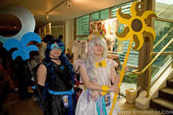 Size: 3504x2336 | Tagged: safe, nightmare moon, princess celestia, princess luna, human, cosplay, irl, irl human, photo