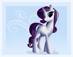 Size: 1850x1452 | Tagged: safe, artist:lolepopenon, rarity, pony, unicorn, female, horn, mare, solo, white coat