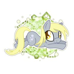 Size: 1024x1024 | Tagged: safe, artist:kazziepones, derpy hooves, pegasus, pony, :3, chibi, female, mare, simple background, solo, transparent background