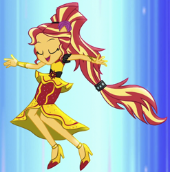 Size: 592x599 | Tagged: safe, screencap, sunset shimmer, dance magic, equestria girls, spoiler:eqg specials, cropped, solo