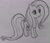 Size: 1638x1394 | Tagged: safe, artist:aliceb2542, fluttershy, pegasus, pony, monochrome, solo, traditional art