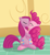 Size: 579x632 | Tagged: safe, artist:qaxis, pinkie pie, earth pony, pony, blushing, duality, female, kissing, lesbian, pinkamena diane pie, pinkiemena, self ponidox, selfcest, shipping