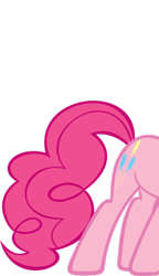 Size: 594x1032 | Tagged: safe, pinkie pie, earth pony, pony, female, fourth wall, juxtaposition bait, mare, solo