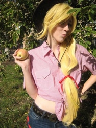 Size: 640x853 | Tagged: safe, artist:dasha-hm, applejack, human, cosplay, irl, irl human, photo, solo