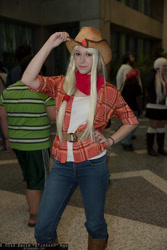 Size: 800x1200 | Tagged: safe, artist:burloire, applejack, human, cosplay, irl, irl human, photo