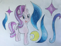 Size: 1024x768 | Tagged: safe, artist:akuneanekokuro, starlight glimmer, pony, unicorn, cutie mark, solo, traditional art