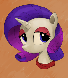 Size: 2000x2308 | Tagged: safe, artist:greenprickle, artist:kas92, rarity, pony, unicorn, bust, looking at you, portrait, solo