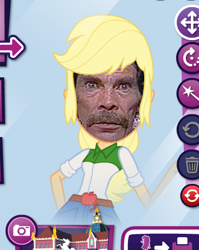 Size: 392x492 | Tagged: safe, edit, applejack, equestria girls, become an equestria girl, don ramon, don ramón, el chavo del 8, ramón valdéz, seu madruga, wat