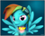 Size: 1028x824 | Tagged: safe, artist:tac129max, derpibooru import, rainbow dash, pegasus, pony, 3d, abstract background, element of loyalty, female, goggles, mare, simple background, solo