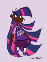 Size: 540x710 | Tagged: safe, artist:meeoh, derpibooru import, twilight sparkle, humanized, solo