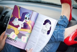 Size: 1200x800 | Tagged: safe, rarity, pony, unicorn, buttface, clothes, crying, female, magazine