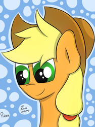 Size: 774x1032 | Tagged: safe, artist:psalmie, applejack, earth pony, pony, 30 minute art challenge, female, mare, solo