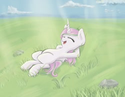 Size: 1011x790 | Tagged: safe, artist:novaquinmat, princess celestia, alicorn, pony, ask crystal crusaders, cewestia, filly, solo