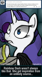 Size: 500x903 | Tagged: safe, artist:ponyhospital, rarity, pony, unicorn, female, horn, mare, pony hospital, solo, tumblr