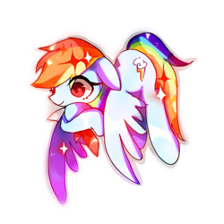 Size: 1024x1024 | Tagged: safe, artist:jojofassbender, derpibooru import, rainbow dash, pegasus, pony, female, looking at you, mare, simple background, solo, white background