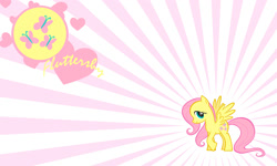 Size: 2000x1200 | Tagged: safe, artist:evilarticfox, fluttershy, pegasus, pony, female, mare, solo, wallpaper