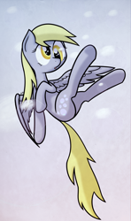 Size: 1300x2200 | Tagged: safe, artist:mang, derpy hooves, pegasus, pony, :o, bubble, cute, female, flying, mare, solo, spread wings