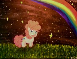 Size: 1024x790 | Tagged: safe, artist:phrose, pinkie pie, earth pony, pony, filly, painting, solo