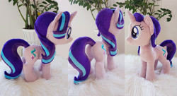 Size: 2936x1592 | Tagged: safe, artist:epicrainbowcrafts, starlight glimmer, pony, irl, photo, plushie, solo