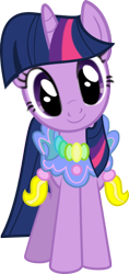 Size: 258x545 | Tagged: safe, artist:bronyxceed, derpibooru import, twilight sparkle, unicorn twilight, unicorn, the ticket master, clothes, cute, dress, head tilt, looking at you, saddle, simple background, smiling, solo, tack, transparent background, vector