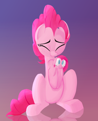 Size: 2576x3180 | Tagged: safe, artist:january3rd, pinkie pie, earth pony, pony, hug, pinkamena diane pie, plushie