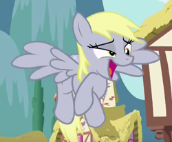 Size: 433x357 | Tagged: safe, screencap, derpy hooves, pegasus, pony, slice of life (episode), crossed hooves, faic, female, mare