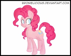 Size: 986x779 | Tagged: safe, artist:bronielicious, pinkie pie, earth pony, pony, solo