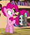 Size: 717x810 | Tagged: safe, artist:saburodaimando, edit, screencap, pinkie pie, earth pony, pony, three's a crowd, bat credit card, batman, dc comics, nostalgia critic, pinkie's exciting flyer, prehensile tail, solo, tail hold, this will end in tears