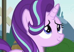 Size: 651x464 | Tagged: safe, screencap, starlight glimmer, pony, unicorn, the parent map, animated, cute, female, gif, glimmerbetes, loop, mare, smiling, solo