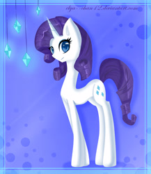 Size: 3479x4003 | Tagged: safe, artist:elya--chan12, rarity, pony, unicorn, female, horn, mare, solo, white coat