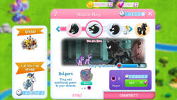 Size: 1280x720 | Tagged: safe, cauldron bubbles, pony of shadows, star swirl the bearded, starlight glimmer, twilight sparkle, twilight sparkle (alicorn), alicorn, pony, unicorn, game screencap, gameloft