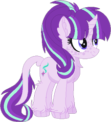 Size: 378x417 | Tagged: safe, artist:bezziie, starlight glimmer, pony, unicorn, alternate design, cutie mark, female, simple background, smiling, solo, transparent background