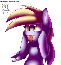 Size: 2800x3000 | Tagged: safe, artist:myralilth, artist:neoncel, derpy hooves, pegasus, pony, collaboration, female, mare, simple background, solo, tongue out, transparent background