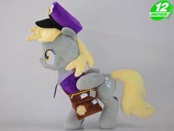 Size: 684x513 | Tagged: safe, artist:onlyfactory, derpy hooves, pegasus, pony, 12 inches, bootleg, female, irl, mailmare, mare, photo, plushie, solo