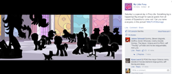 Size: 1189x513 | Tagged: safe, colter sobchak, cranky doodle donkey, derpy hooves, dj pon-3, doctor whooves, gummy, jeff letrotski, lotus blossom, mayor mare, octavia melody, roseluck, steven magnet, vinyl scratch, donkey, earth pony, pegasus, pony, unicorn, slice of life (episode), facebook, silhouette