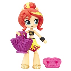 Size: 1500x1500 | Tagged: safe, sunset shimmer, equestria girls, bikini, clothes, doll, equestria girls minis, irl, merchandise, photo, summer sunset, swimsuit, toy, wrap skirt