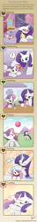 Size: 720x4255 | Tagged: safe, artist:howxu, rarity, sweetie belle, pony, unicorn, ball, bath, bathing, bonding, cloud, comic, cute, diasweetes, eyes closed, female, filly, grass, hug, magic, mare, one eye closed, open mouth, playing, raribetes, sisters, sky, wet, wet mane, wet mane rarity