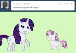 Size: 646x451 | Tagged: safe, rarity, sweetie belle, pony, unicorn, ask, ask sweetie belle, tumblr