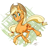 Size: 1024x1024 | Tagged: safe, artist:ishtardragon, applejack, earth pony, pony, female, mare, solo, unshorn fetlocks