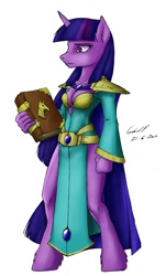 Size: 906x1500 | Tagged: safe, artist:gabbstuff, derpibooru import, twilight sparkle, anthro, mage, solo