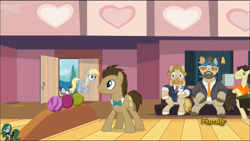 Size: 1920x1080 | Tagged: safe, screencap, colter sobchak, derpy hooves, doctor whooves, donny, jeff letrotski, pony, slice of life (episode), male, stallion